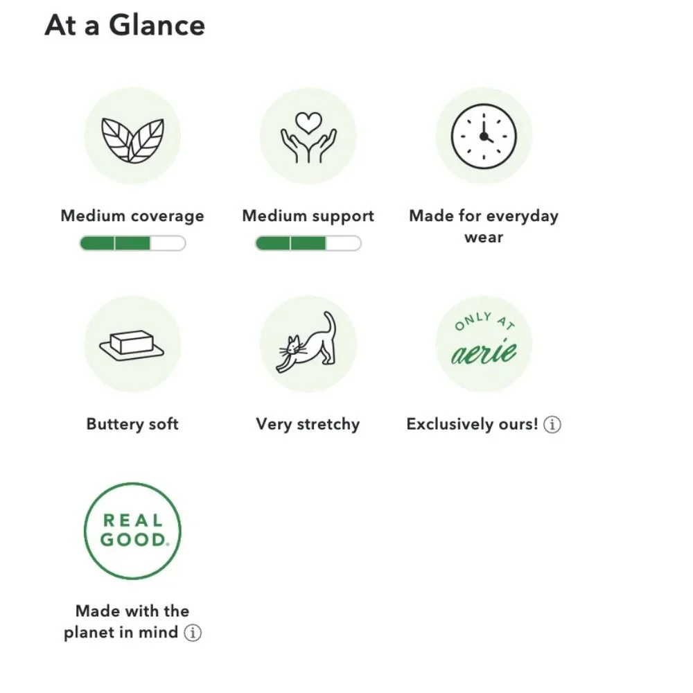 EUC Aerie Real Sunnie Wireless Black Lace Bra 36B - Picture 5 of 5